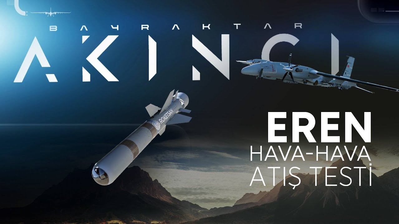 Bayraktar #AKINCI | EREN Mühimmatı Hava-Hava Atış Testi