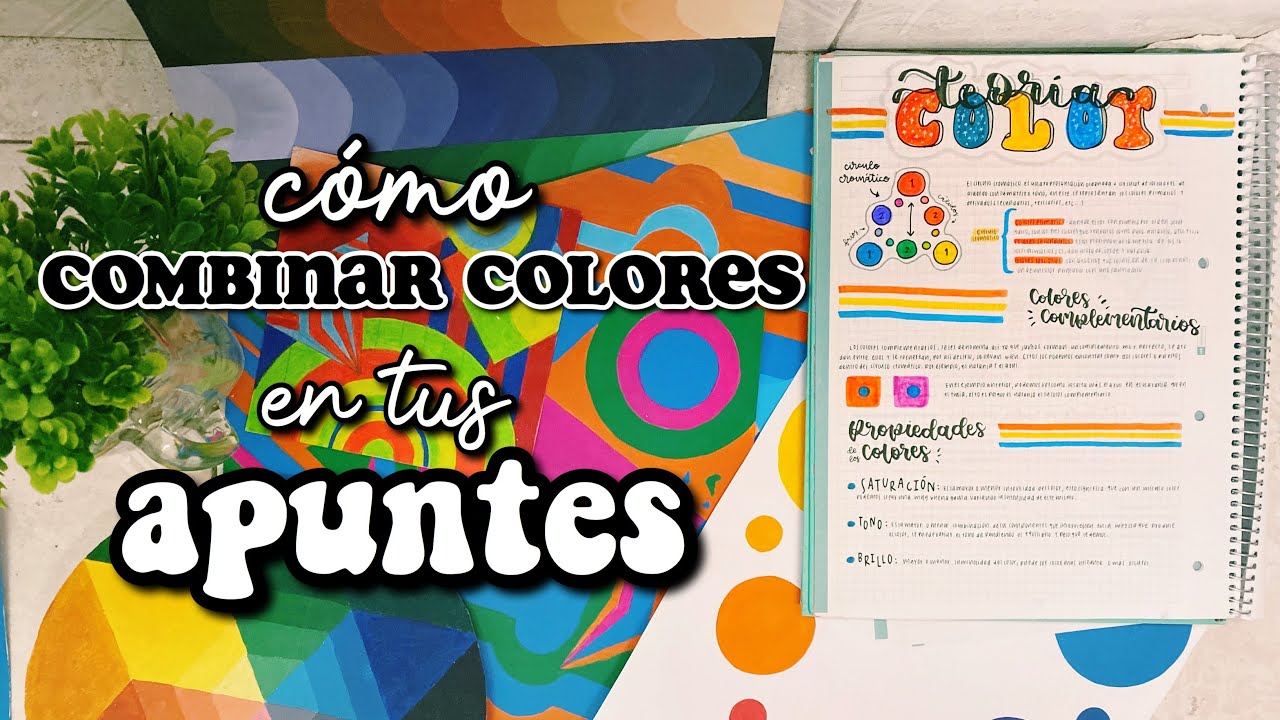 CÓMO COMBINAR LOS COLORES EN TUS APUNTES ✨ teoría del color