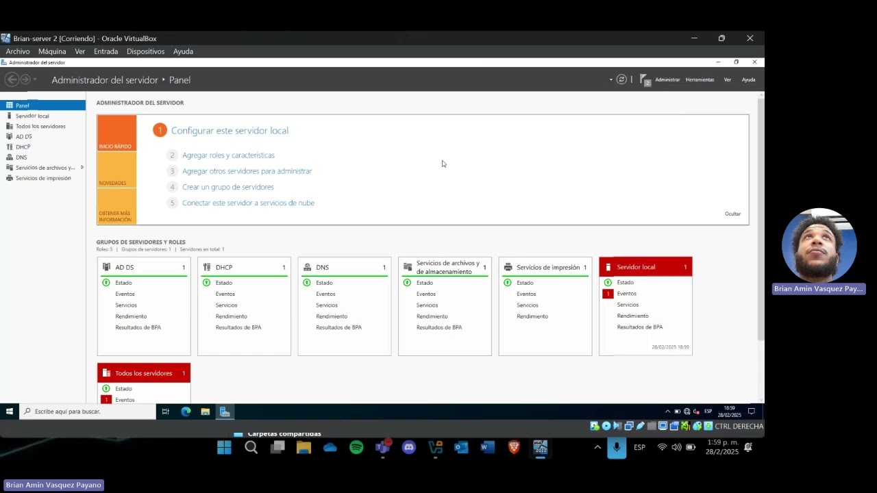 Cómo Configurar un Servidor de Archivos e Impresión en Windows Server-2022 (SMB, Cuotas y Cifrado)