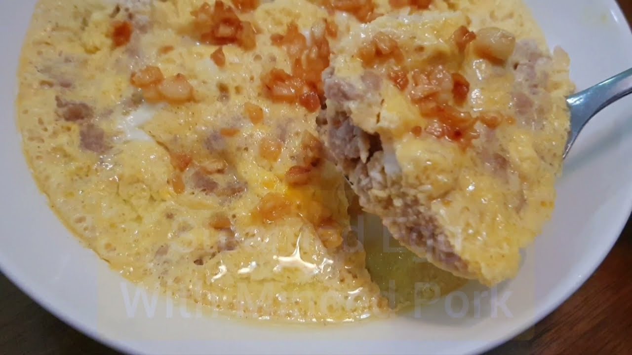Traditional Steamed Egg With Minced Pork | 