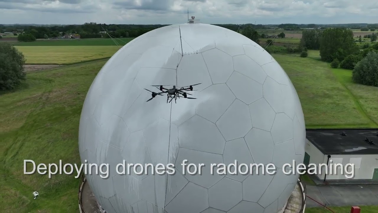 Radome cleaning by Intersoft Services