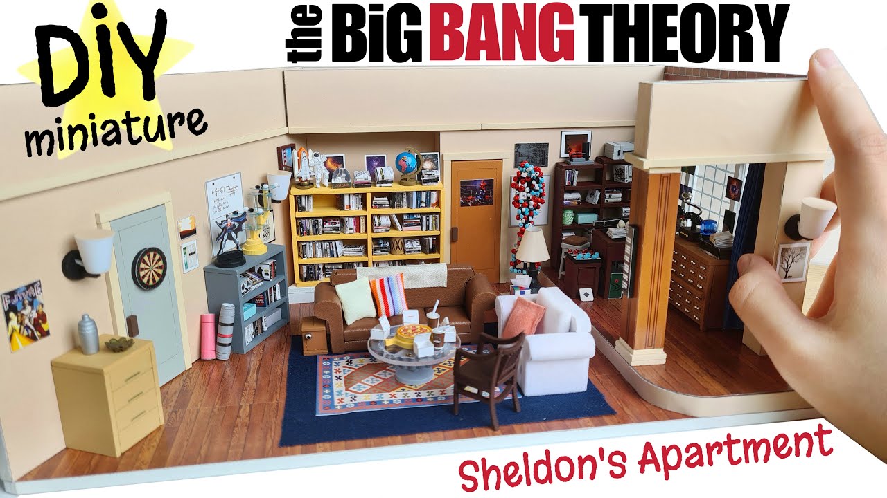 Making 'The Big Bang Theory' Apartment (DIY Miniature) (Sheldon's Apartment)