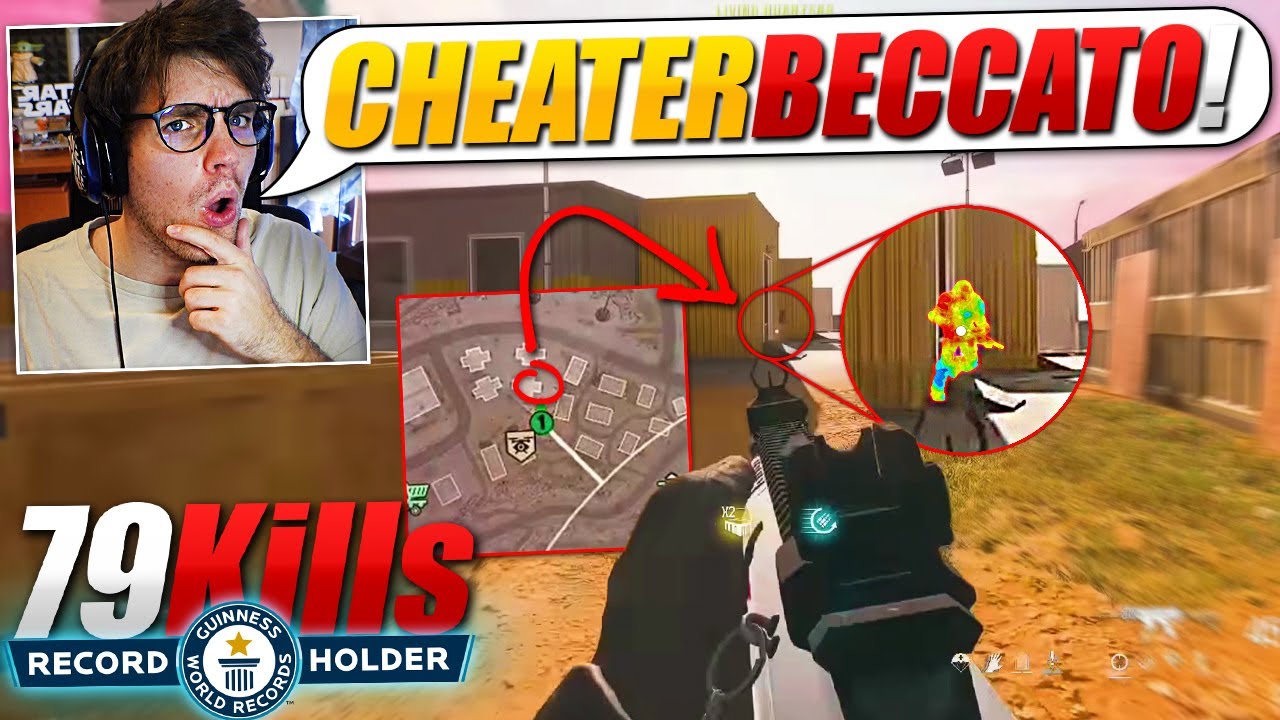 REAGISCO al NUOVO WORLD RECORD *79 Kills* ma è un CHEATER su Rebirth Island! [Reaction Warzone ITA]