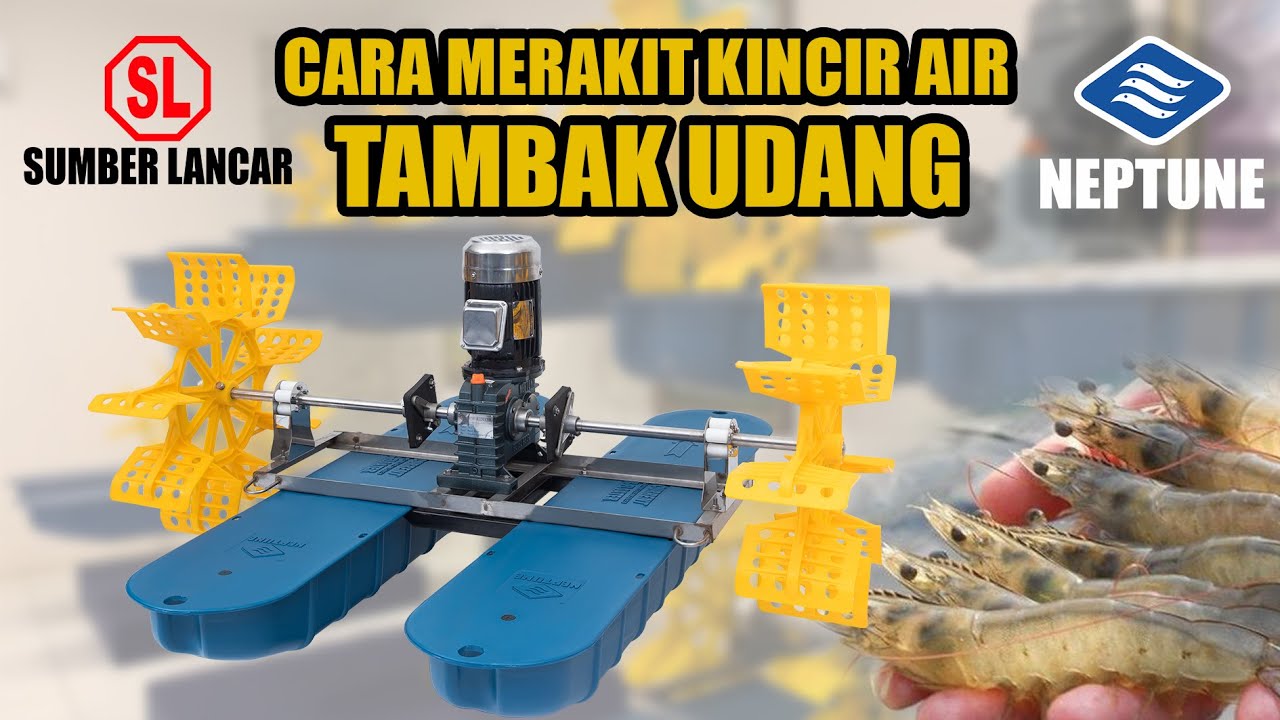 cara merakit kincir air untuk kolam budidaya udang