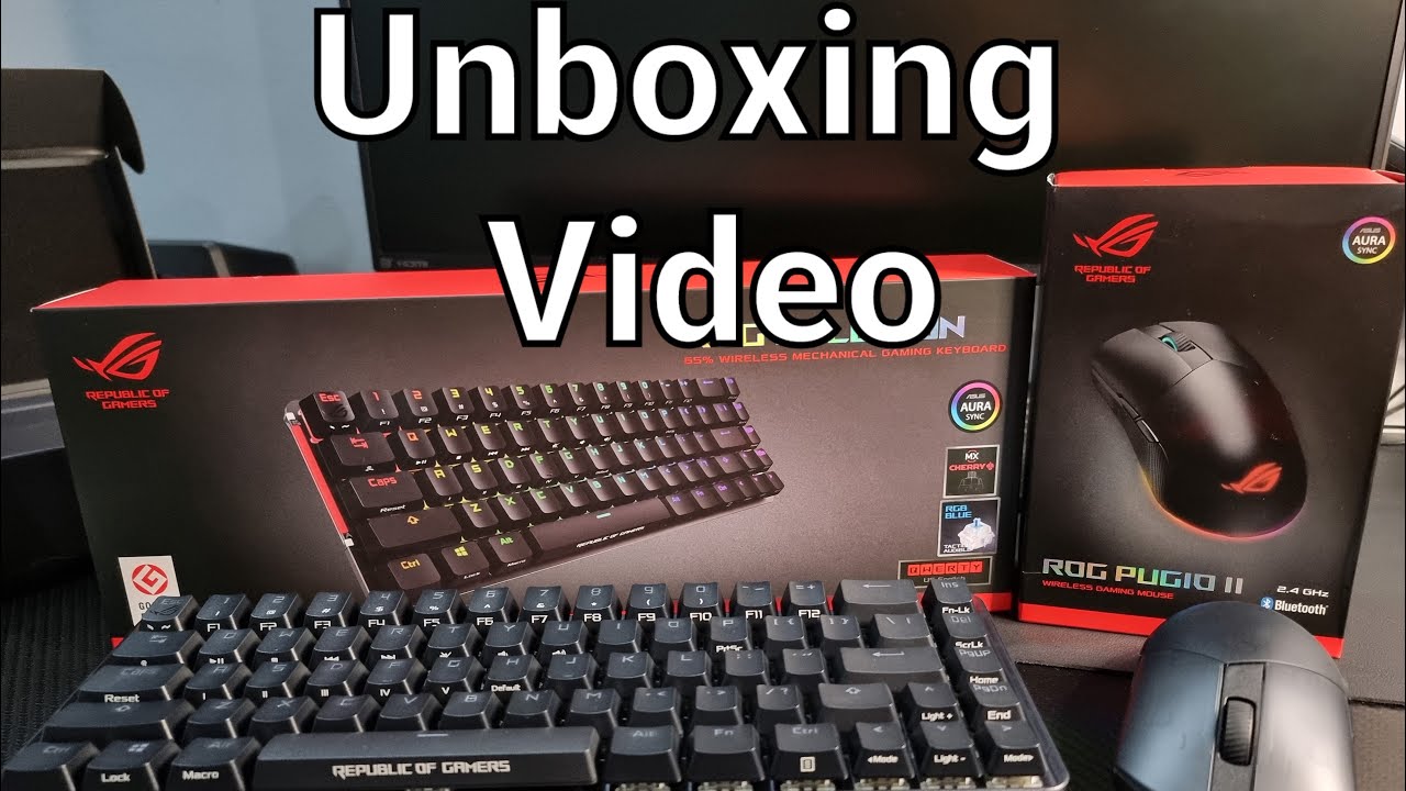Asus Rog Falchion and Pugio II Unboxing