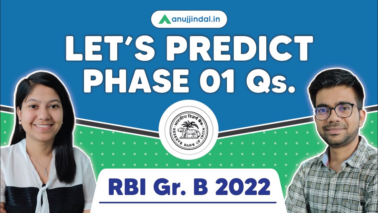 RBI Grade B | Expected RBI Grade B 2022 Phase 1 Questions