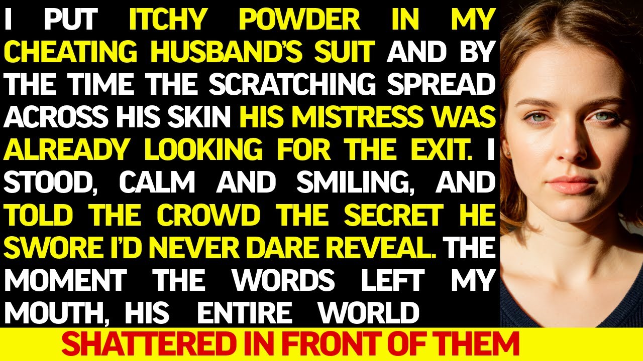 I Put Itchy Powder in My Cheating Husband’s Suit—His Mistress Scratched Through the Whole Gala