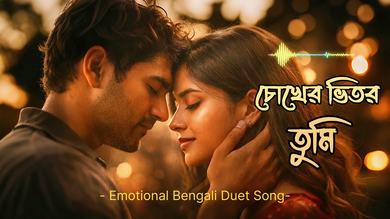 চোখের ভিতর তুমি | Emotional Bengali Duet Song | Cinematic Love Song