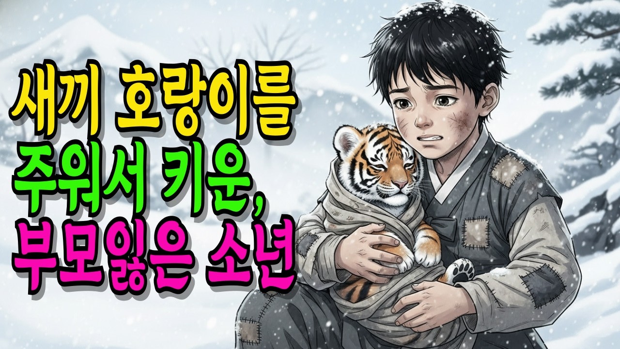 새끼 호랑이를 주워서 키운, 부모 잃은 소년 | 전설야담 | 전설 | 야담 | 옛날이야기 | 오디오북 | 조선이야기 | 권선징악 |