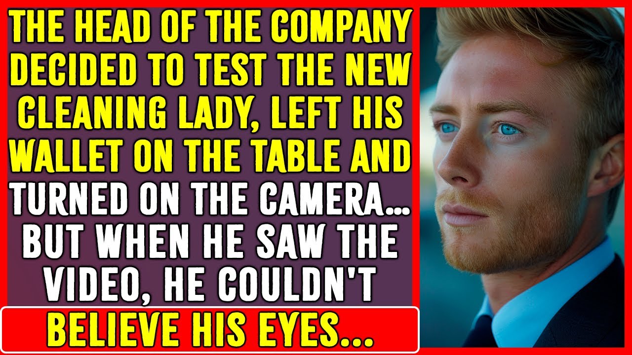 A Life Story! A COMPANY OWNER ARRANGED A TEST FOR A NEW CLEANING LADY. BUT WHEN HE SAW THE VIDEO...