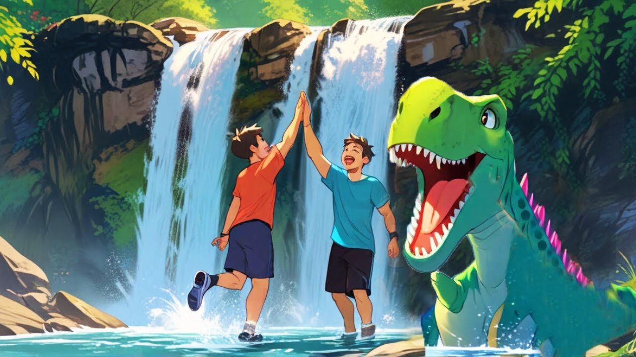 Dinosaur Adventure with Alex and Liam | Dino Adventure |