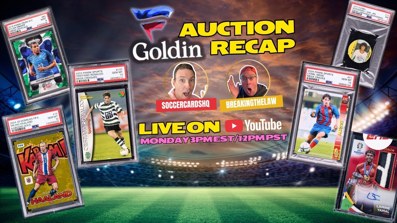 Goldin Elite & Fanatics Premiere Auction Live Soccer Card Recap