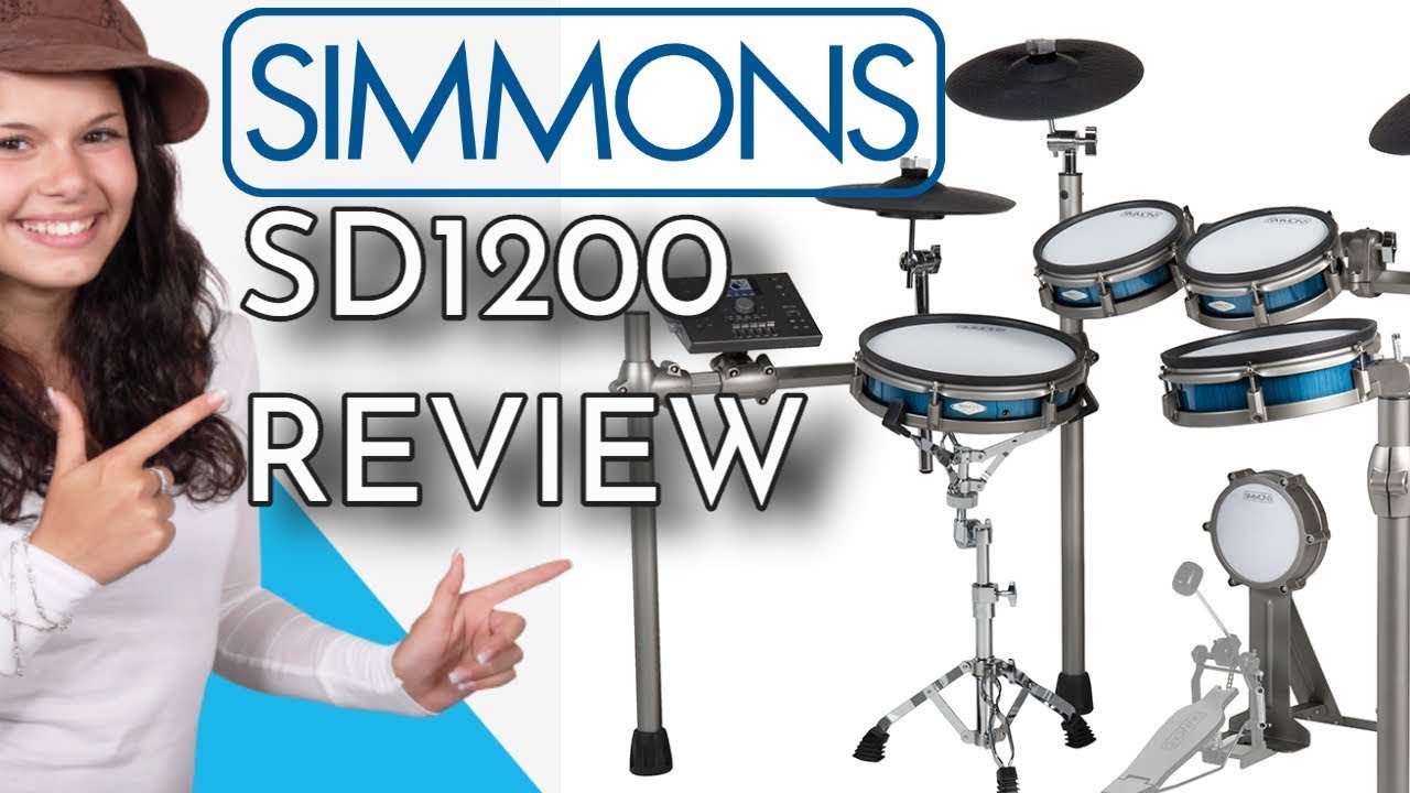 Simmons SD1200 Review Electronic Drum Kit - MESH HEADS - Sound Demos - Overview -Electronic Drumming