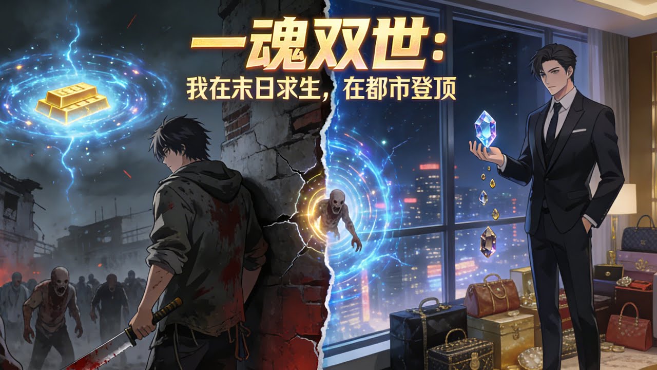 【FULL】🔥《一魂雙世：我在末日求生，在都市登頂》末世的我覺醒空間异能，都市的我家突然掉滿金條！ 原來，我的兩個“人生”竟能跨時空共亯物資！#動畫#逆襲#系統#小說#動畫#智绘