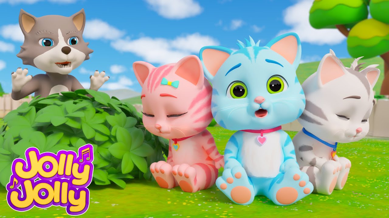 Ты не видел мои варежки, Волк? - Три маленьких котенка | Jolly Jolly - Детские песни