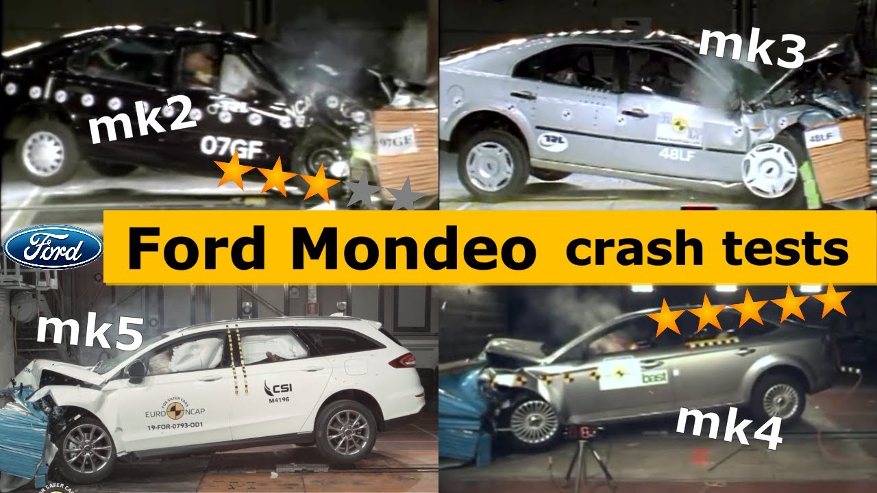 Ford Mondeo Crash Test (1 2 3 4 5) all generations (Euro NCAP)