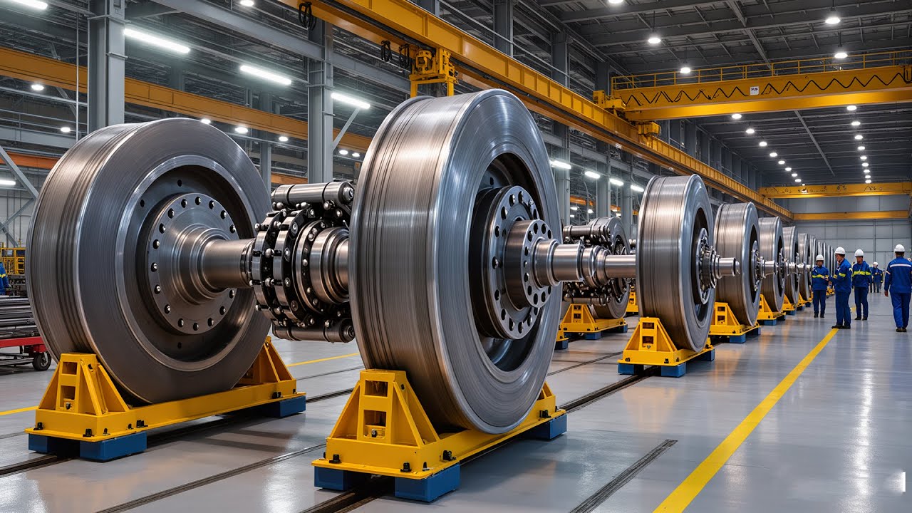How 2000-TON Hydraulic Press Made Bulletproof Train Wheels - Crafting High-Performance Wheel Process