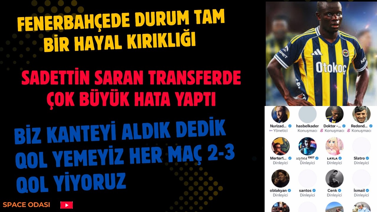 FB Space Odası | Her Kes Kante Geldiğinde Qol Yemeyeceğiz Sandı Her Maç 2-3 Qol Yiyoruz !!!