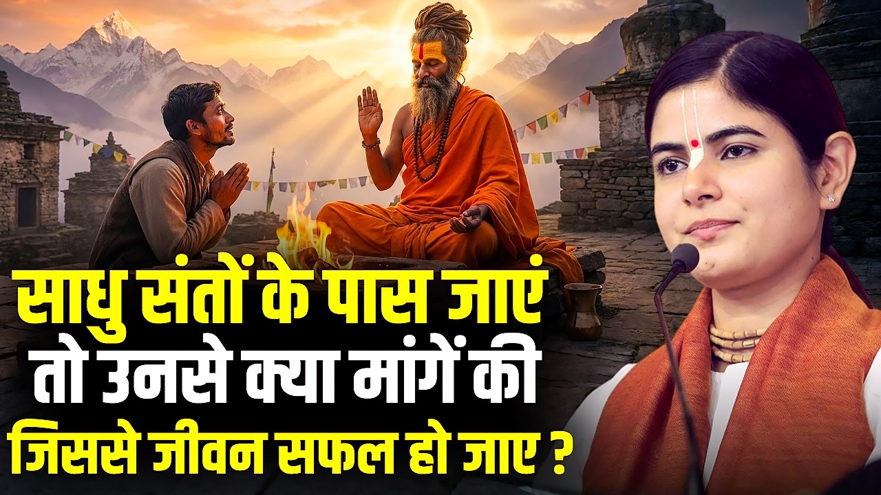 साधु संतों के पास जाएं तो उनसे क्या मांगें की जिससे जीवन सफल हो जाए ? देवी चित्रलेखा जी