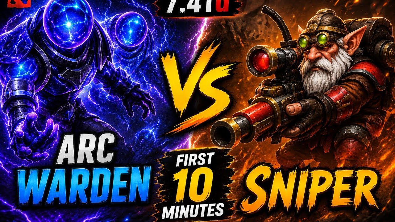 Arc Warden vs Sniper First 10 minutes 7.41d