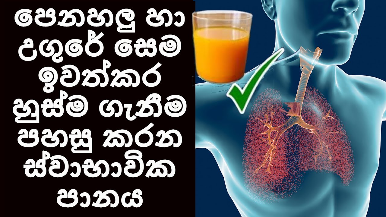 පෙනහලු හා උගුරේ සෙම ඉවත්කර හුස්මගැනීම පහසුකරන ස්වාභාවික පානය​ Remedy to Detox lungs - Sonduru Diviya