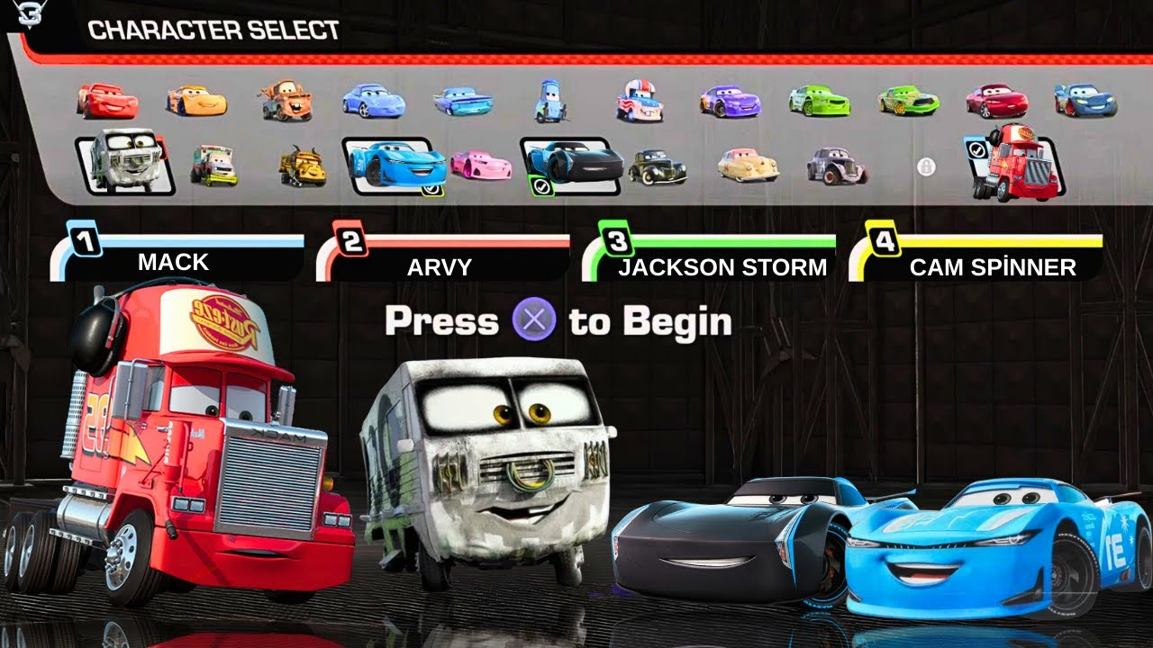 Cars 3 driven to win arabalar 3 Cup series 4 player split screen #cars3driventowin #cars3 #disnep