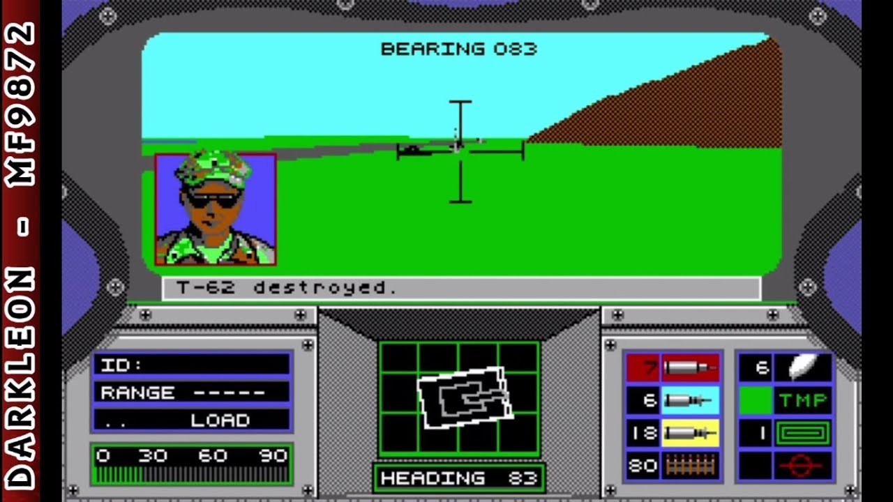 Abrams Battle Tank © 1988 Dynamix - PC DOS - Gameplay