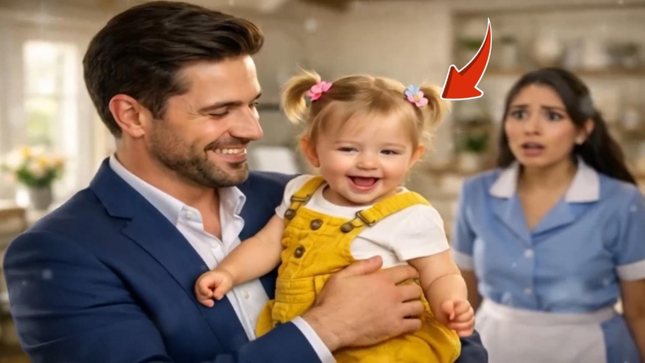 Dochter van schoonmaakster rent naar miljonair: Jij bent mijn vader — iedereen in shock vandaag hier