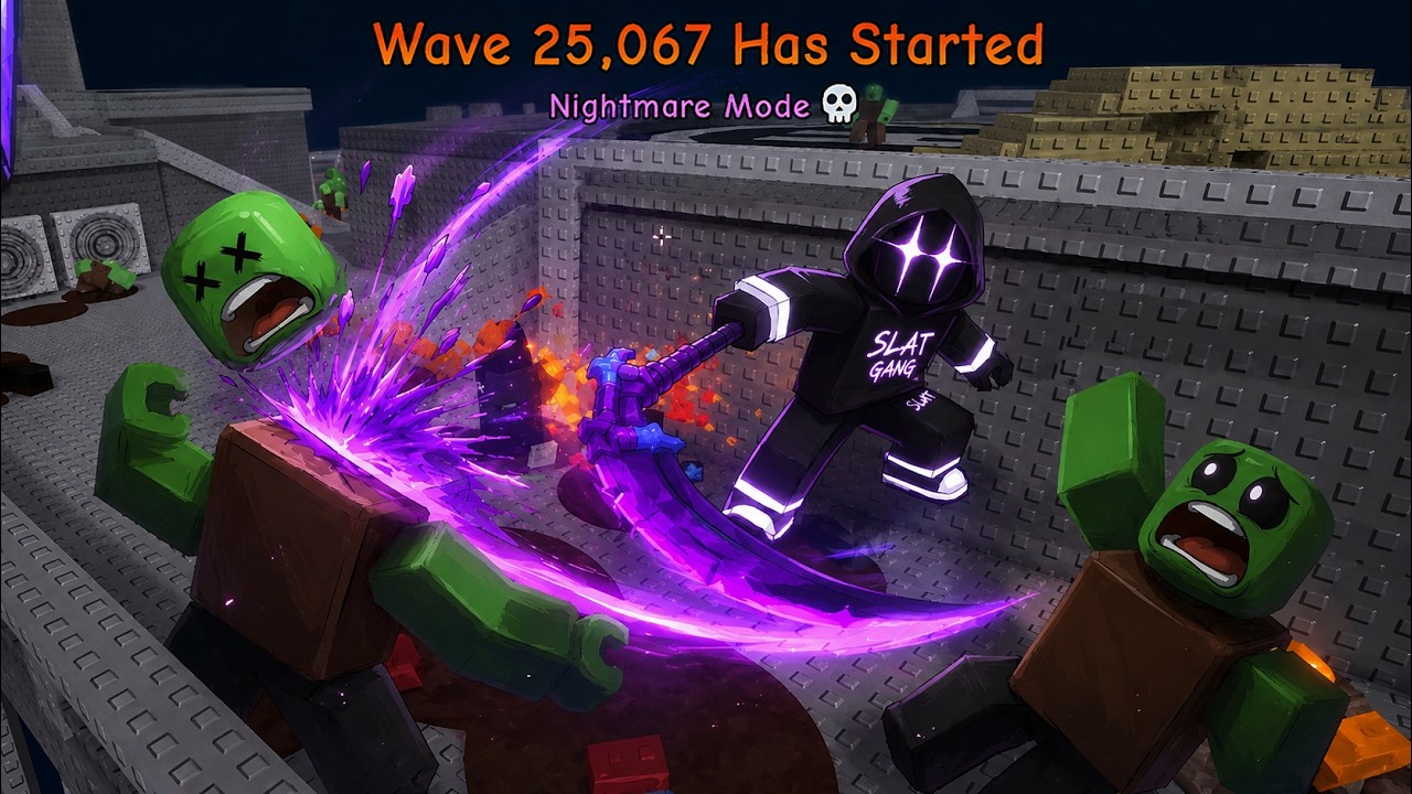 I Used the VOID SCYTHE to Survive INFINITE Waves in Survive Zombie Arena