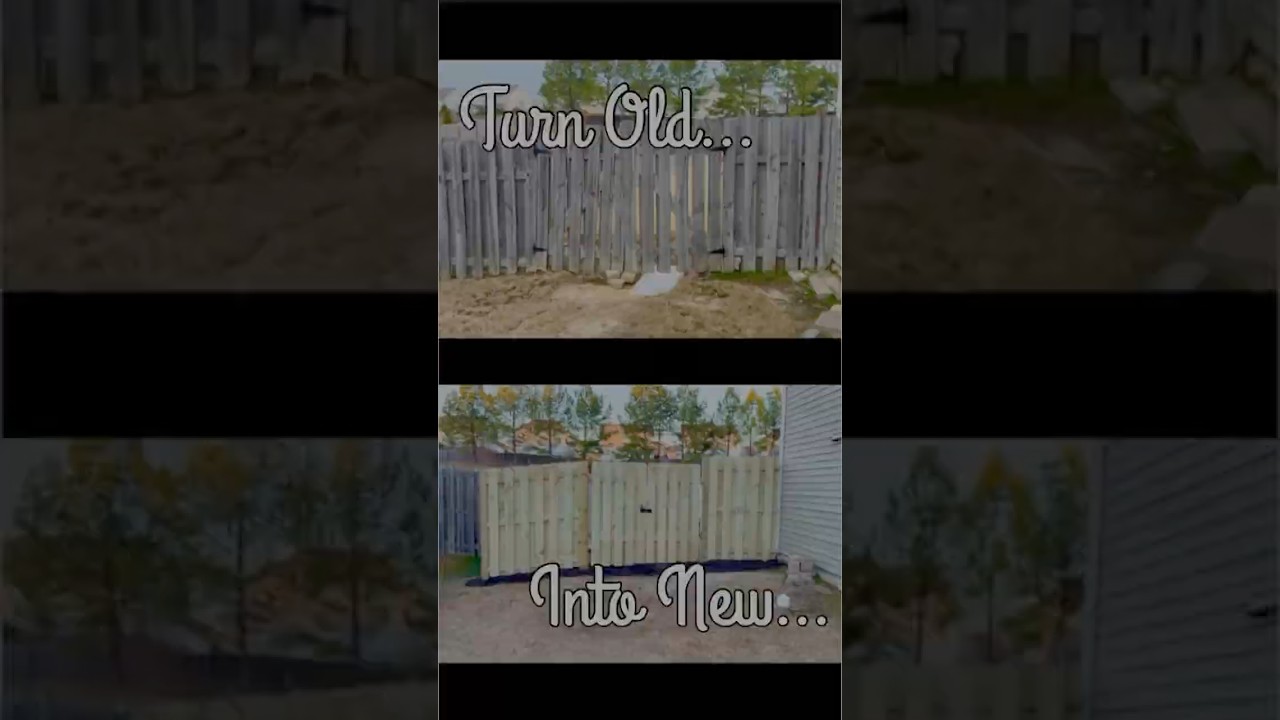 DIY Fence REBUILD | Installing Fence Rails, Gate & Pickets 🛠️