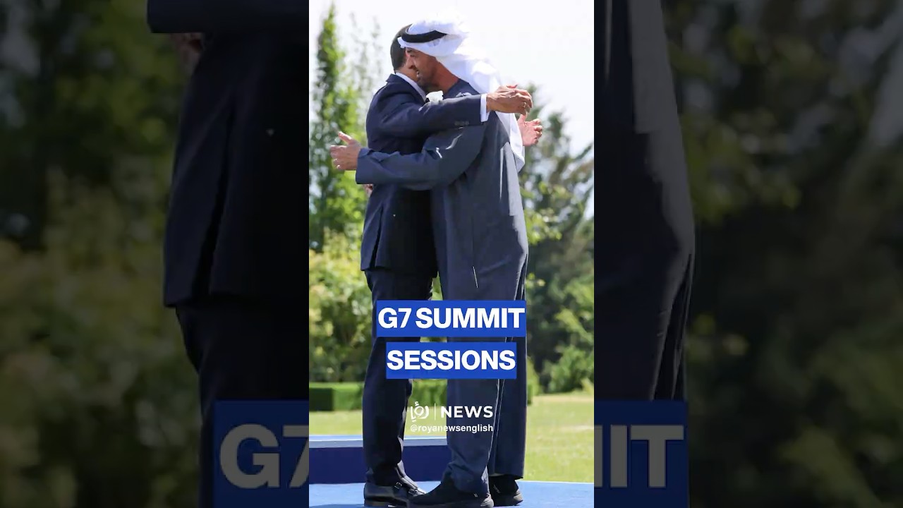 Egyptian and UAE leaders arrive at G7 summit in France