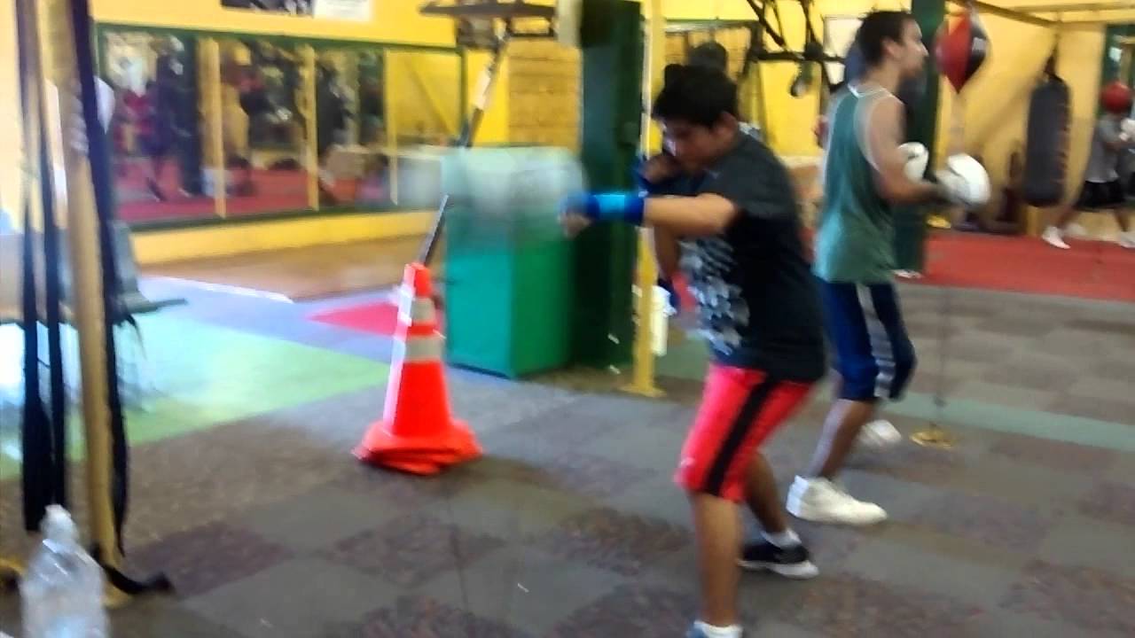 Training at Zarzamora Gym