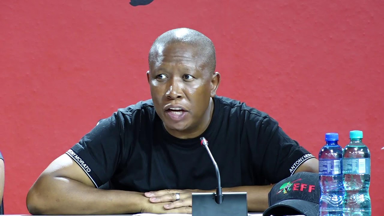 CIC Julius Malema Addresses EFF Press Conference.