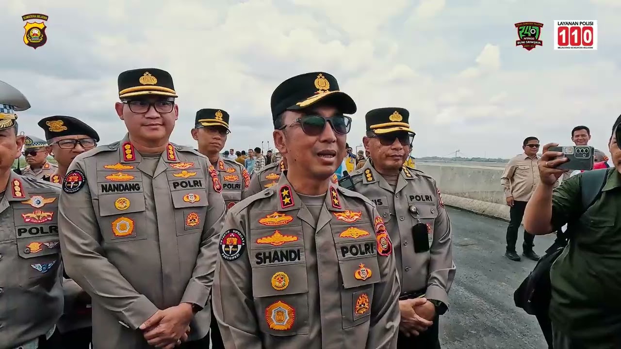 Kapolda Sumsel Melaksanakan Pengecekan Jalur Tol Kapal Betung                       