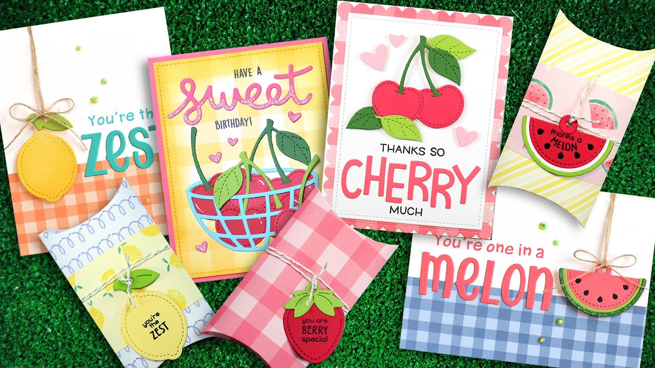 Intro to Fruit Tiny Tags, Tiny Tag Sayings: Fruit & Cheery Cherries + 7 projects start to finish