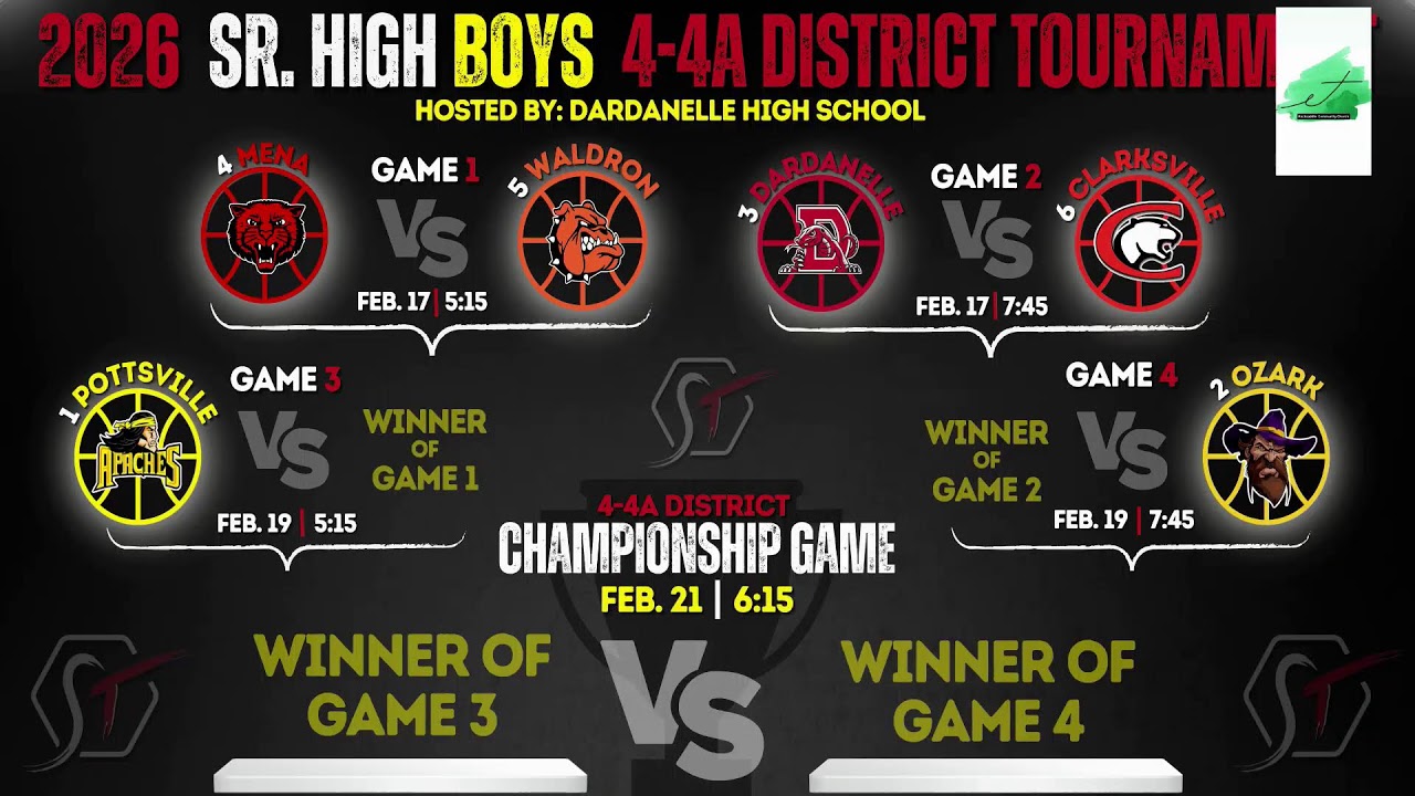 2026 Sr High Boys Basketball vs Mena ( 4A-4 Tournament)