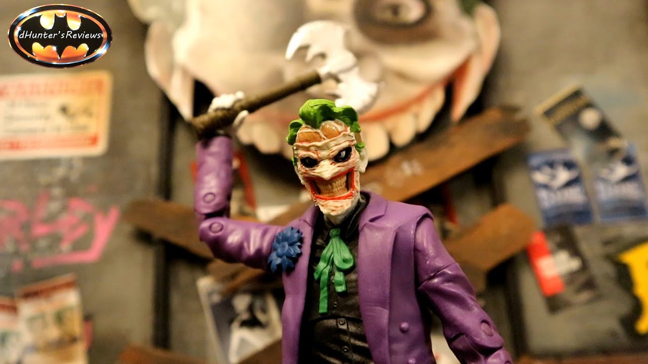 McFarlane DC Multiverse Joker Cut Off Face Death of The Family Action Figure Review & Comparison