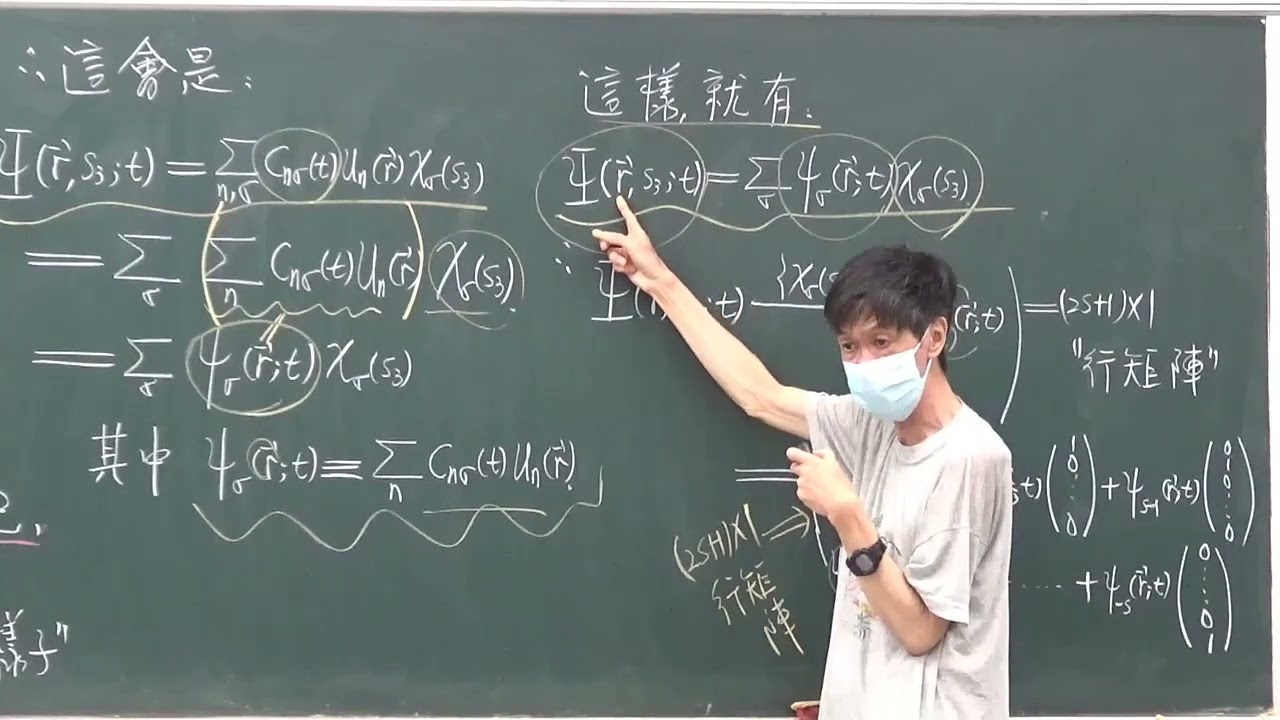 中興大學物理系 新量子物理(二)9-3自旋運動學(表示)