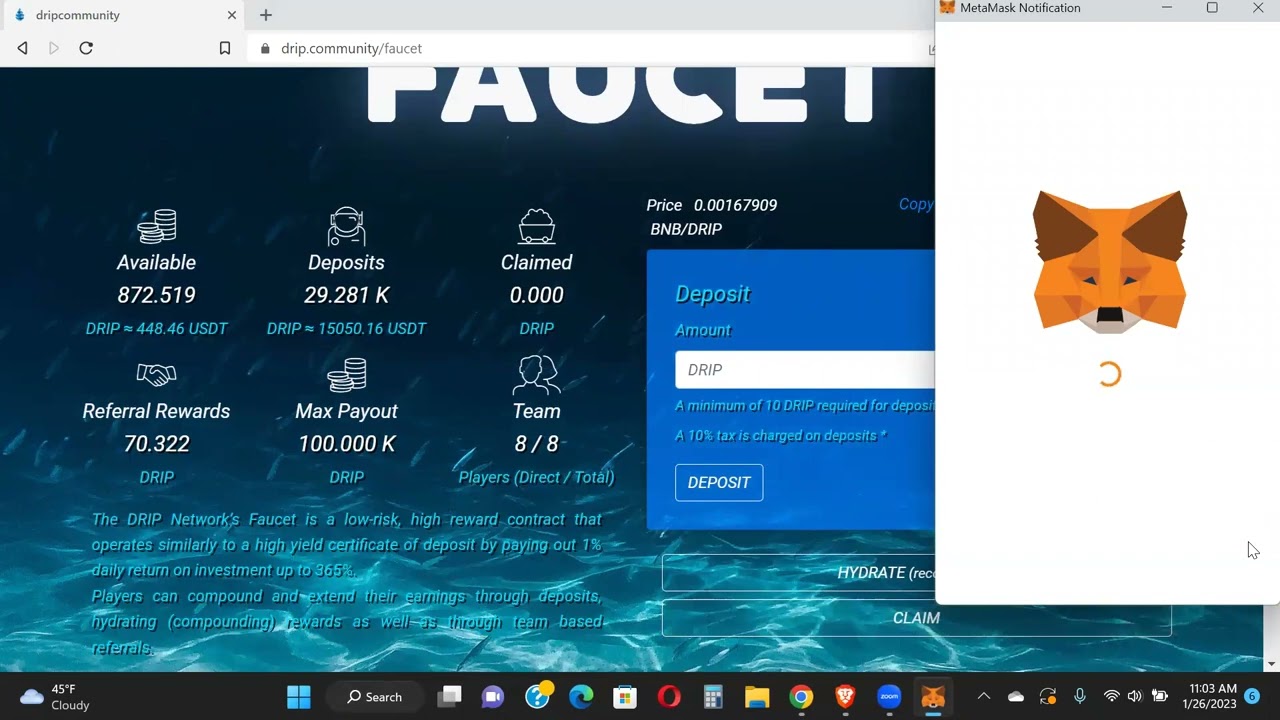 FIRST AIRDROP FOR NEW DRIP ACCOUNT!!
