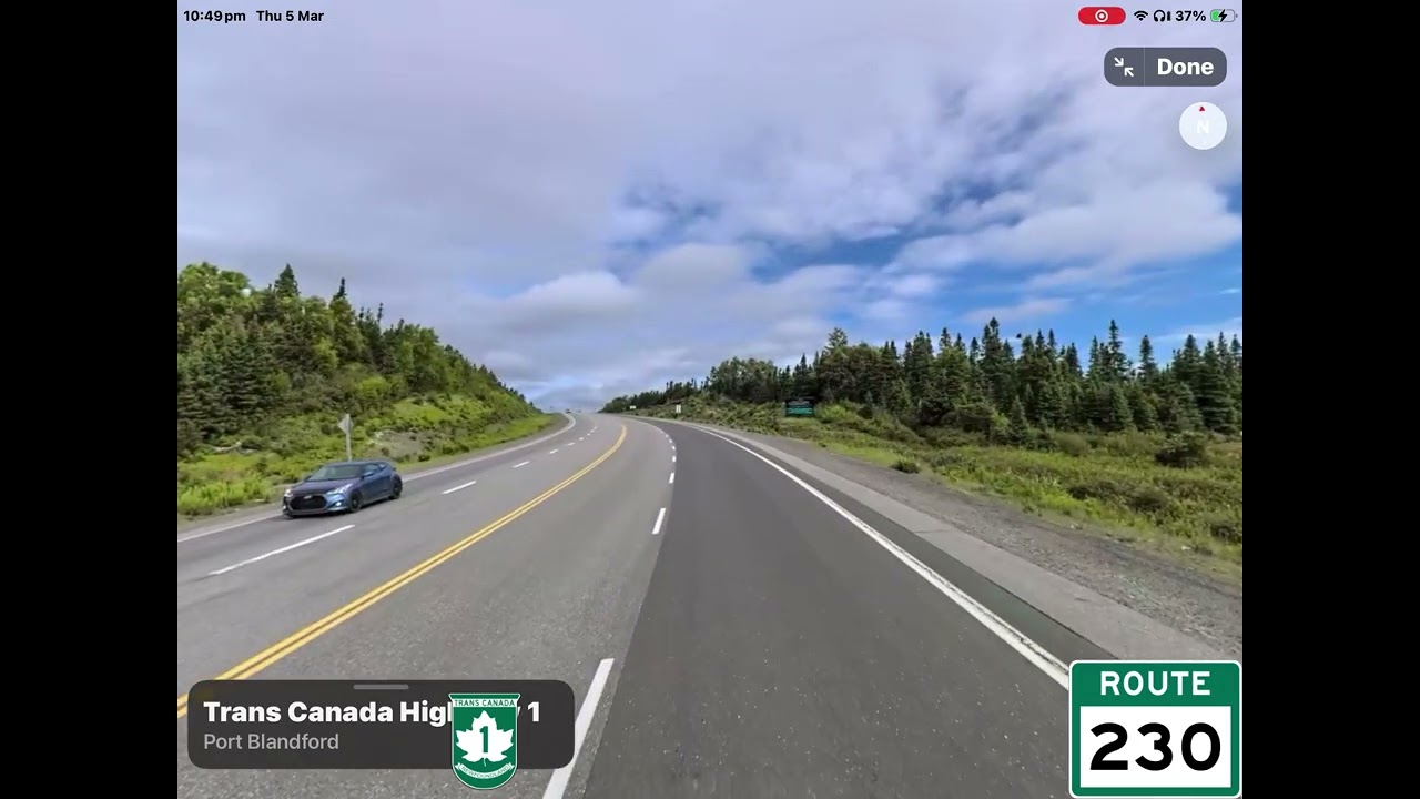 Clarenville - Bluehill Pond, NL (Google Maps Roadtrip)