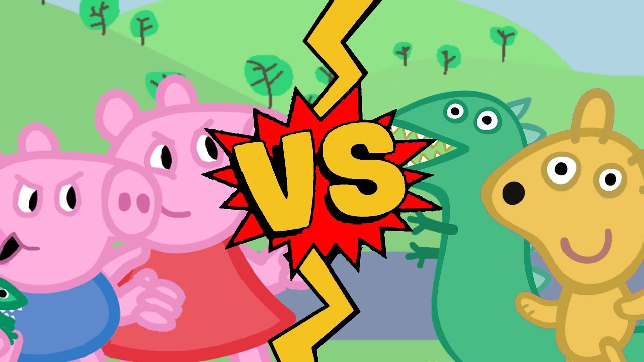 M.U.G.E.N. Battles | Peppa Pig/George Pig vs Mr. Dinosaur/Teddy