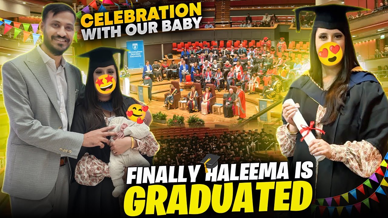 Haleema’s graduation ceremony👩‍🎓|what did Halee graduate in❓|Big celebration🥰🎉