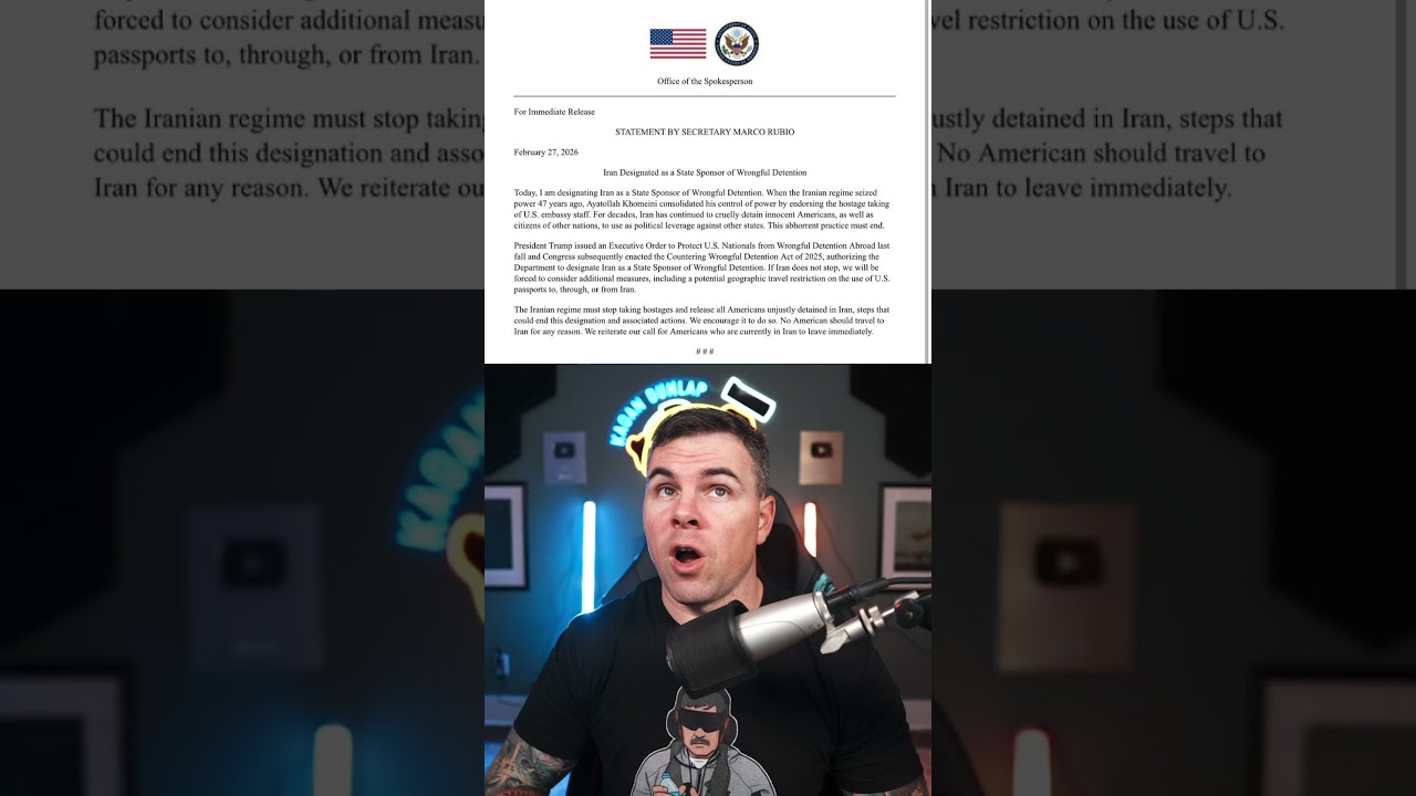 Sekretarz stanu USA Marco Rubio i uznanie Iranu za państwo sponsorujące bezprawne zatrzymanie