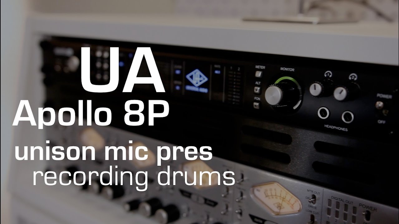 Recording Drums with Universal Audio Apollo 8P (unison mic pres)