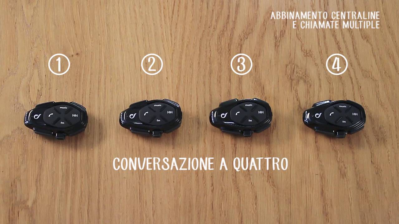 Interphone Tutorial 6: Abbinamento e Chiamata fino a 4 unità - Interphone Sport