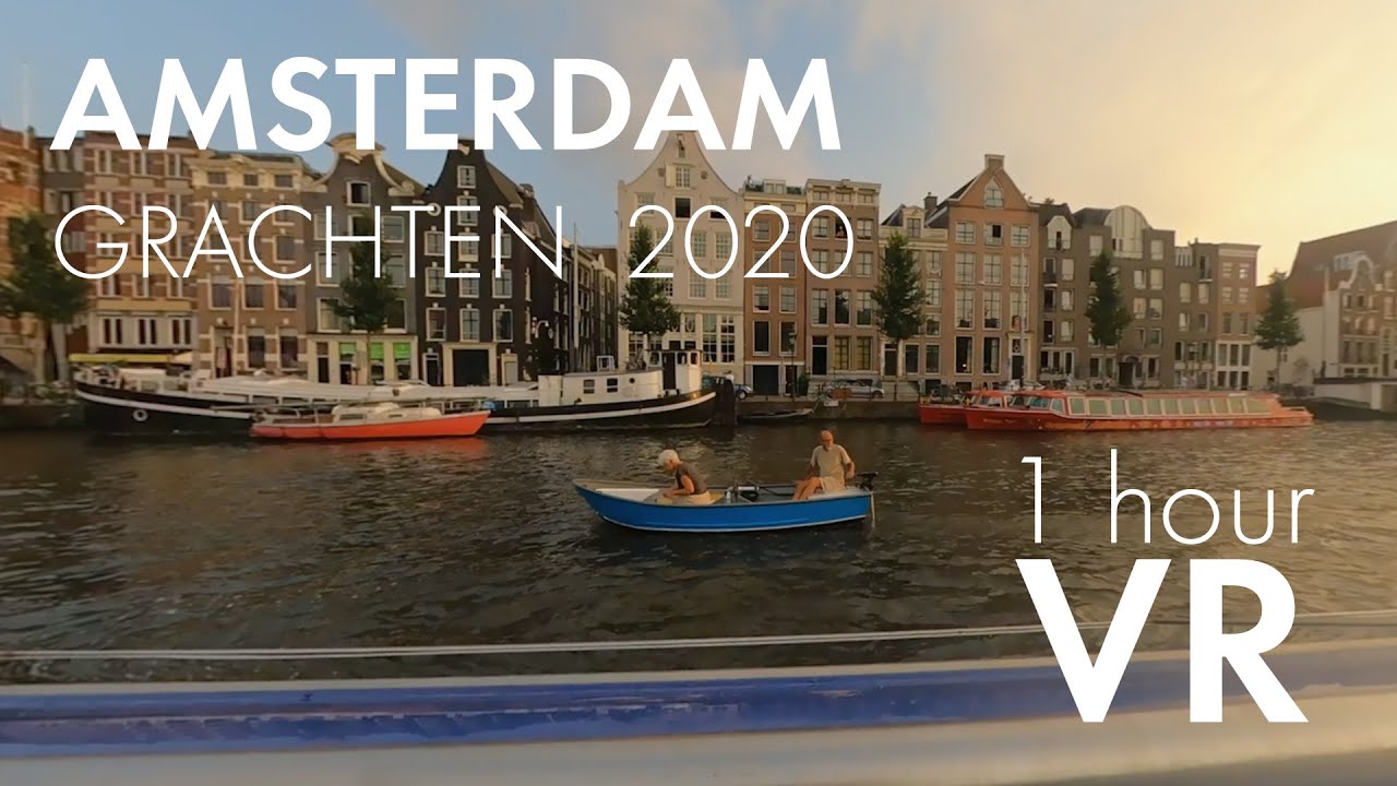360° Amsterdam Grachten | Canal Cruises - Bootstour durch Kanäle | August 2020 VR Tour
