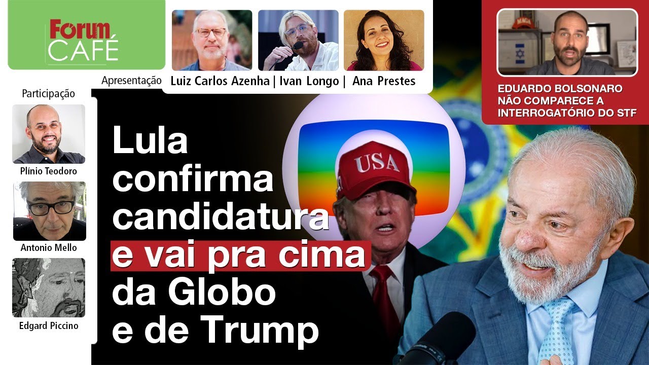 Lula confirma candidatura e vai pra cima da Globo e de Trump | F&oacute;rum Caf&eacute; 15.04.26