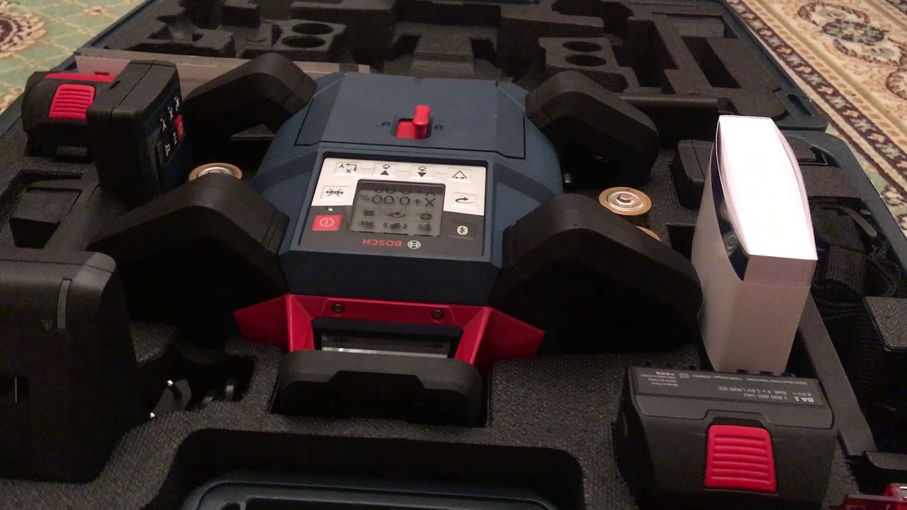 Распаковка и обзор лазерного нивелира Bosch GRL 600 CHV