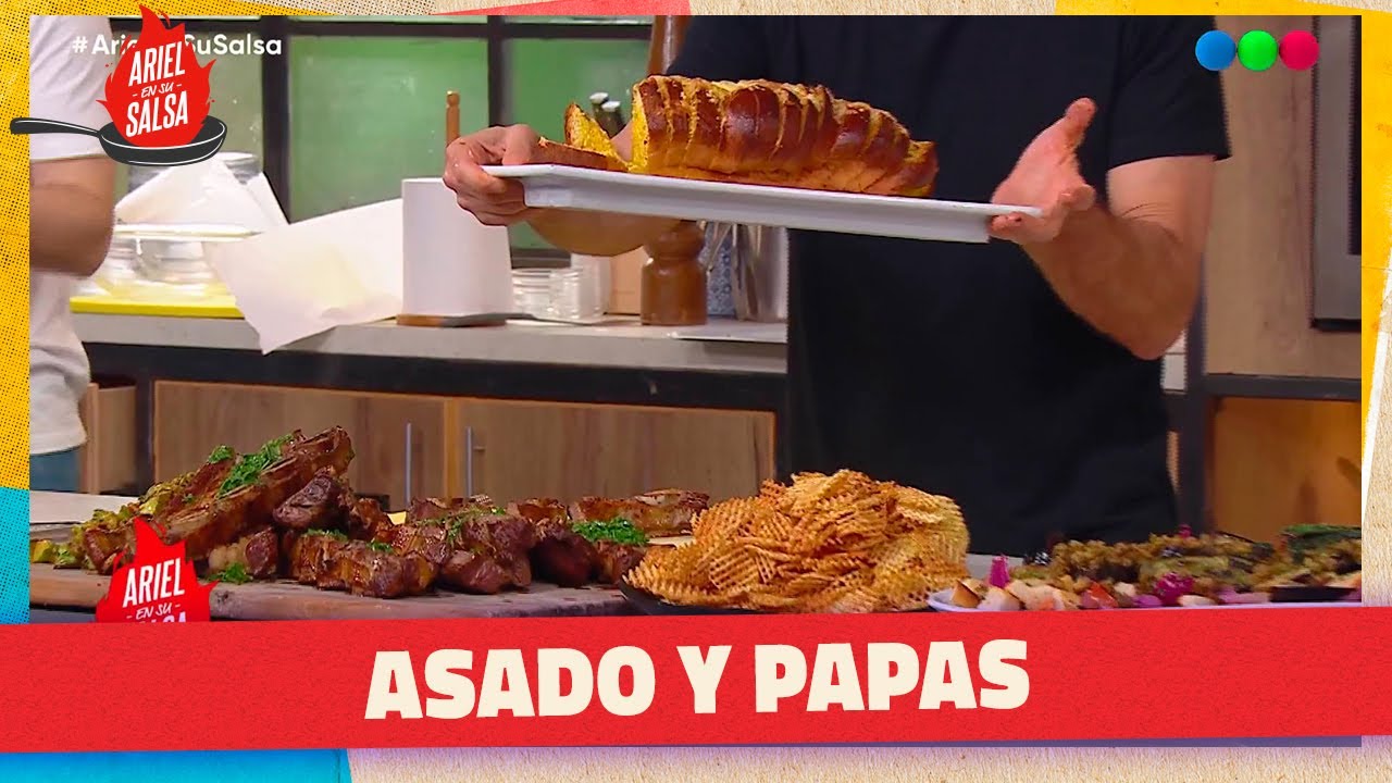 Pan Danés - Asado Banderita y Papas Rejilla - Pastel 3 Leches | ARIEL EN SU SALSA
