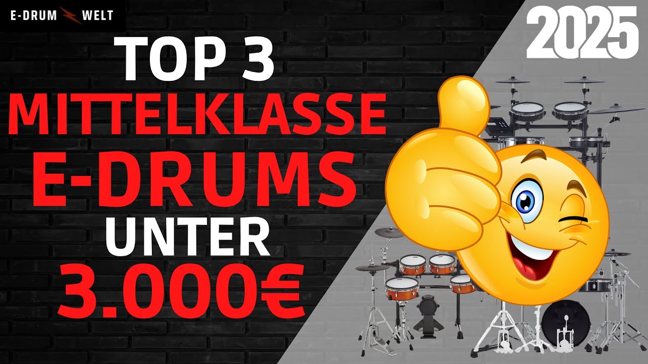 TOP 3 MITTELKLASSE E-DRUMS in 2025 unter 3.000 €